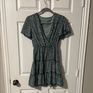 Floral Green Dress